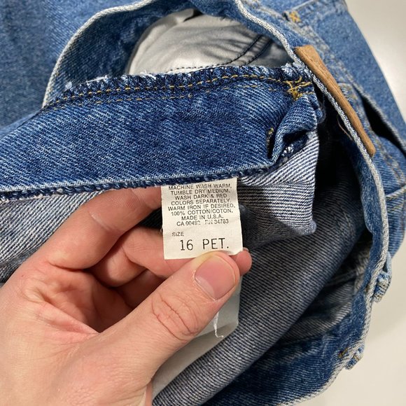 Vintage 80s Union Made Lee Riders 22 Relaxed fit jeans womens size 31x27 - Picture 5 of 10